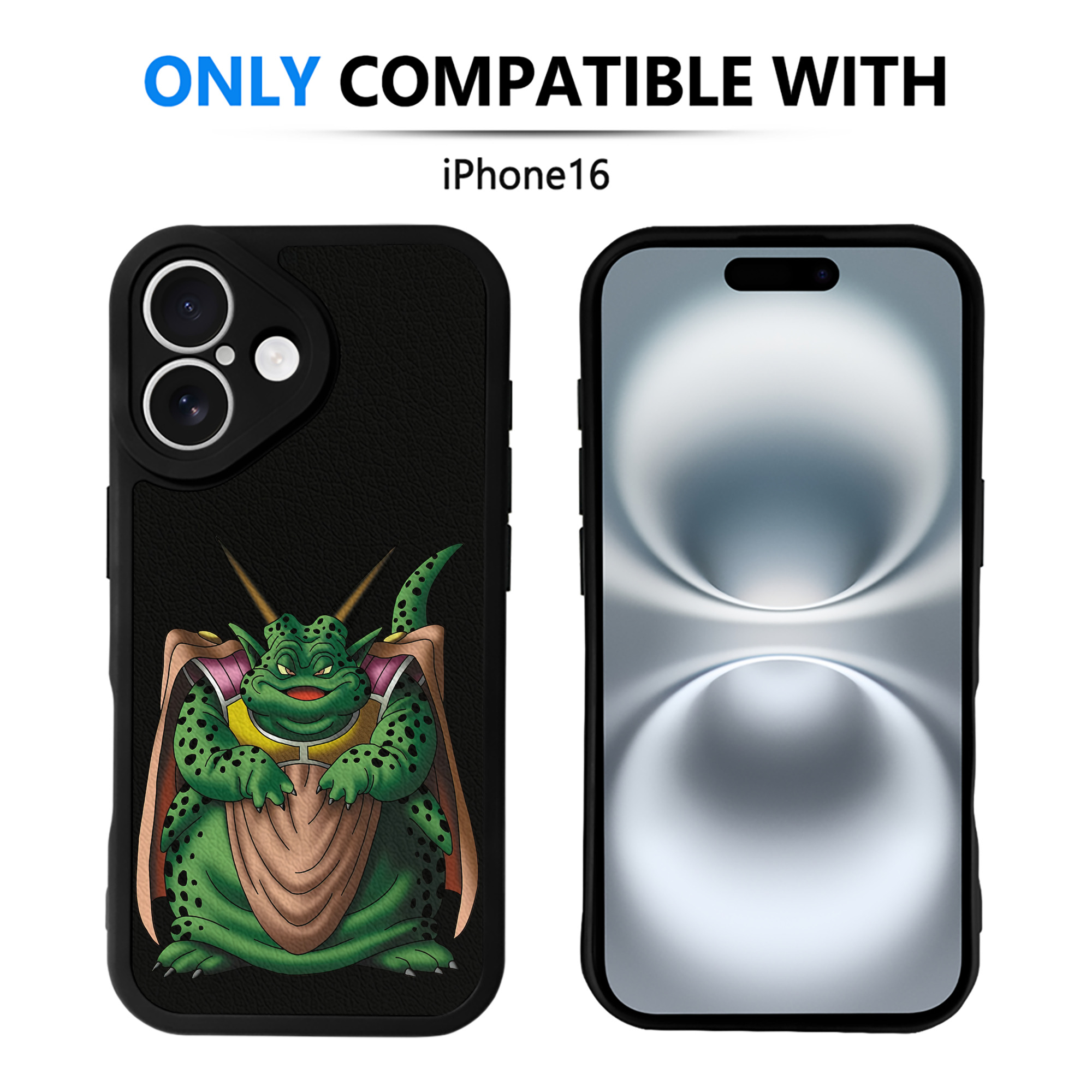 （画像用） ドラゴンクエスト Doragon Kuesuto Dragon Quest 【iPhone 16シリーズ対応】シリコンスマホケース（レザー調） 材質：シリコン